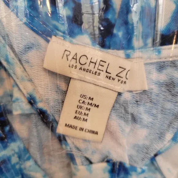 RACHEL ZOE 3pc Tie Dye Short Pant And Tank Set Size M - Picture 5 of 5